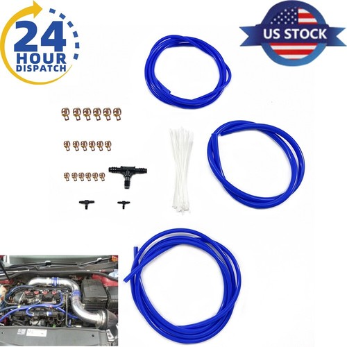 For TOYOTA Engine ROOM Silicone Air Vacuum Hose Dress Up Kit BLUE eBay