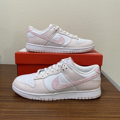 Nike Dunk Low Soft Pink Paisley FD1449-100 Women’s Size 12 Men's Size 