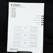 QSC Audio Amplifiers ISA Manual