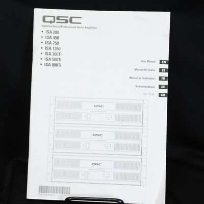QSC Audio Amplifiers ISA Manual