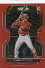 2022 Panini Prizm Baseball CODY WILSON RC ROOKIE RED Prizm #94 NATIONALS