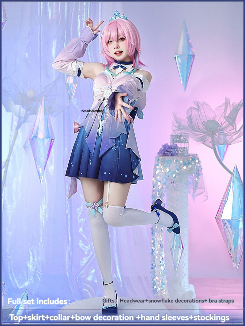 Honkai Star Rail March 7th Cosplay Costume Women Full Dress Honkai Star Rail March 7th Cosplay Costume Women Full Dress