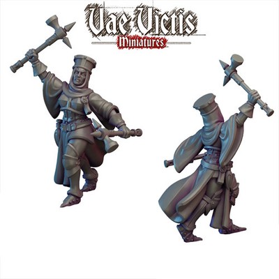 Krieger-Nonne | z.B. für Broheim, Frostgrave, Forbidden Psalm, DnD