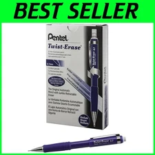 Twist-Erase III Pencil, 0.7mm, Blue Barrel, Pack of 12