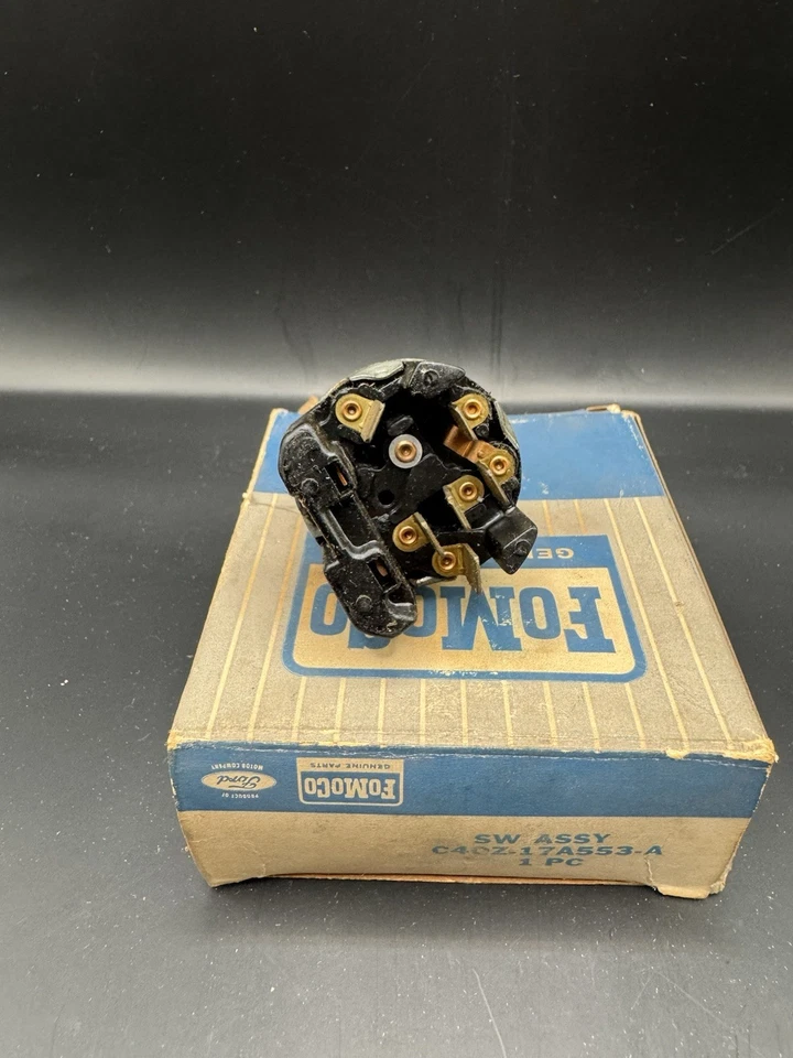 NOS 1964 1965 福特 FAIRLANE 双速 WINDSHIELD WIPER SWITCH SW799 C4OZ-17A553A — 第 2/2 张图片