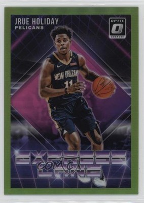 2018 Panini Donruss Optic Express Lane Lime Green Prizm 76/149 Jrue Holiday 08uw