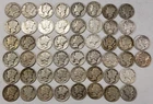 Roll of 50 Silver Mercury Dimes $5 Face Value 90% Silver Coins Mixed Dates  ELM5