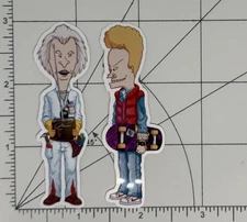 Beavis And Butthead Back To The Future Stickers 3” Glossy Vinyl MTV