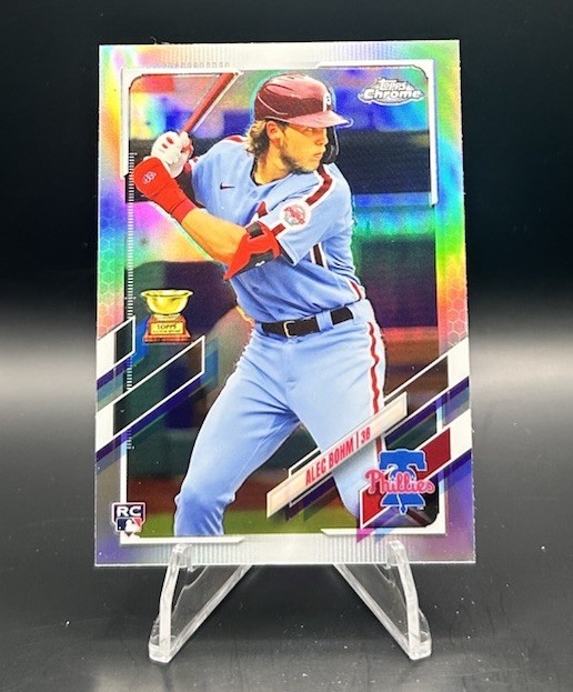 2021 Topps Chrome Alec Bohm Rookie REFRACTOR #119 Philadelphia Phillies