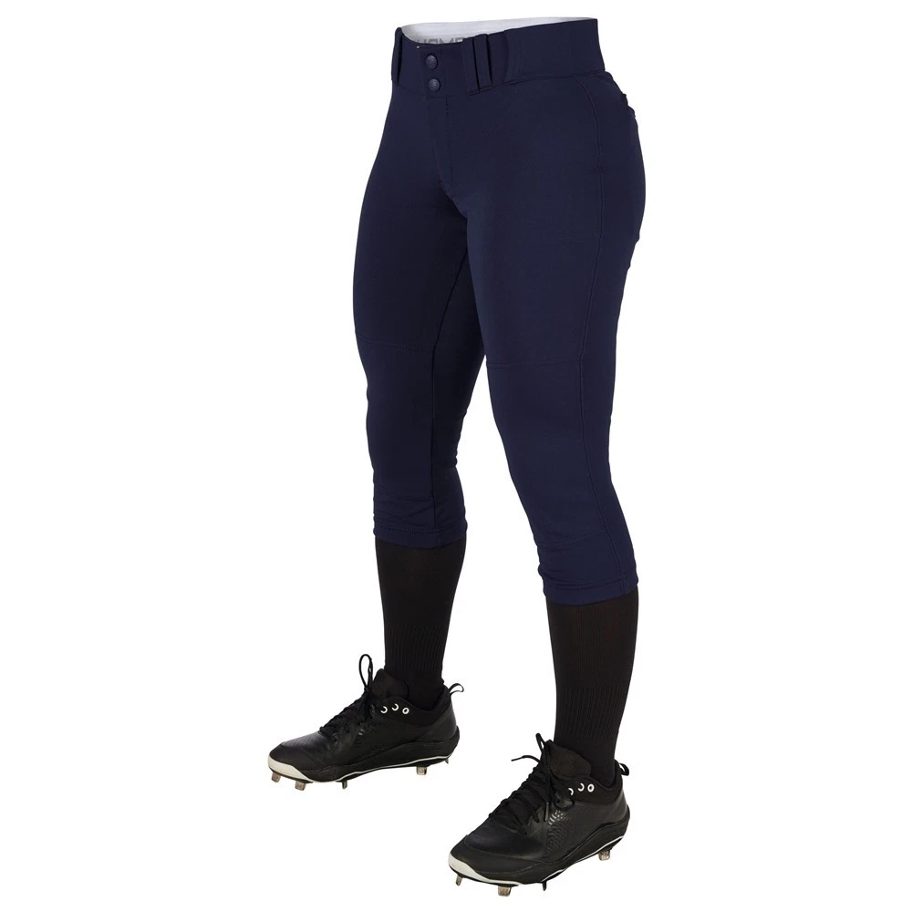 Pantalon Baseball/softball Willit Filles – Bleu Marine, Rembourré, Taille XL