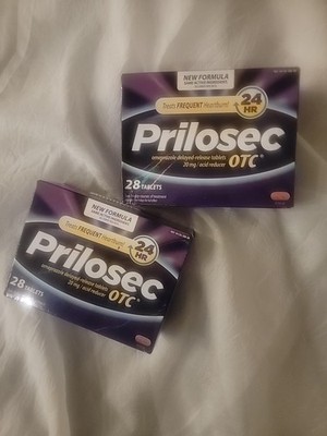Prilosec OTC Acid Reducer, Delayed-Release Tablets, 28  Count X2 Exp 2028