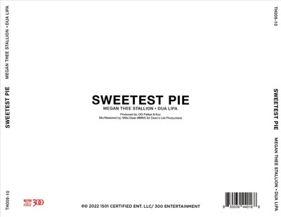 DUA MEGAN THEE STALLION / LIPA - SWEETEST PIE NEW CD