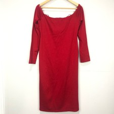 NEW NWT Alice + Olivia Cocktail Midi Length Red Size 12