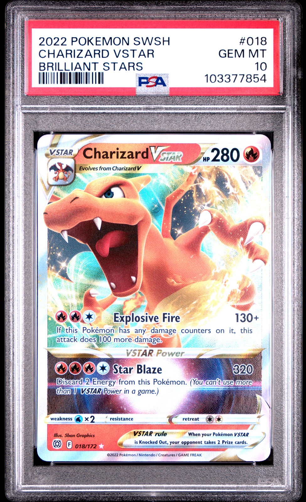 Charizard VSTAR 2022 Sword & Shield: Brilliant Stars #018 Charizard VSTAR 2022 Sword & Shield: Brilliant Stars #018