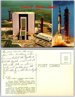 Kennedy Space Center FL Rocket Launch Postcard | eBay