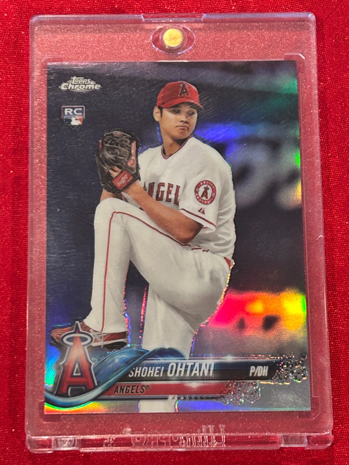 2018 Topps Chrome SHOHEI OHTANI REFRACTOR Rookie Card RC Dodgers JAPAN Mint+?