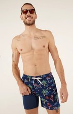 NWT Chubbies Shorts Navy Martini 5.5" Classic Swim Trunk Large Mens NEW Lined