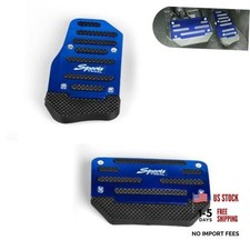 Car Pedal Pads Set, Alloy Non-slip Accelerator Brake Pedal Covers, 2 PCS Blue