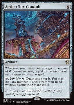 Magic/MTG Aetherflux Conduit DRC-17 Rare Deutsch Neu