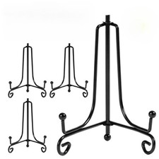 Lron Easel Classic Display Stand Plate Holders Picture Photo Frame Rack 4pc