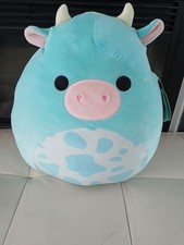 Squishmallows Tuluck Cow Spring Easter Fuzzy Pastel Soft Plush 14"