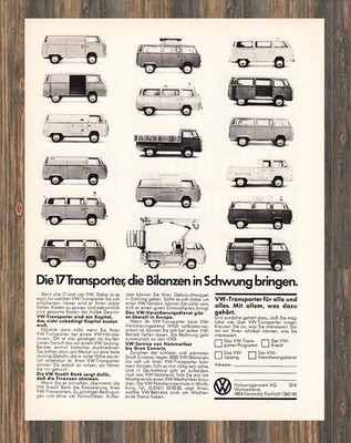 Volkswagen VW T2 Transporter - Reklame Werbeanzeige Original-Werbung 1974 (5)