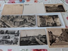 10 schwarz weiß Postkarten Barcelona Saargemünd Camaiore Meersburg Evian Les Bai