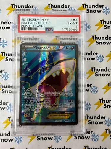 Sharpedo ex #152 Primal Clash 2015 Pokemon XY PSA 6