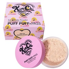 Kimchi Chic Beauty Puff Puff Pass Set and Bake Powder, Loose Face Powder with Ex