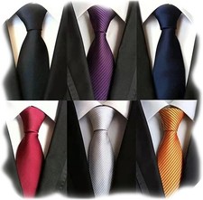 6PCS Men s Silk Ties Classic Woven Jacquard Necktie Set for Business