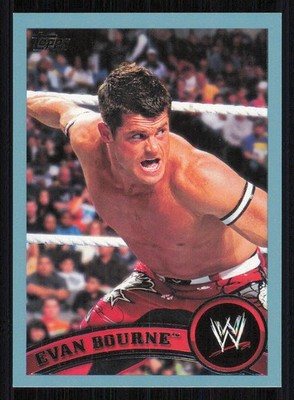 2011 Topps WWE Blue #53 Evan Bourne /2011