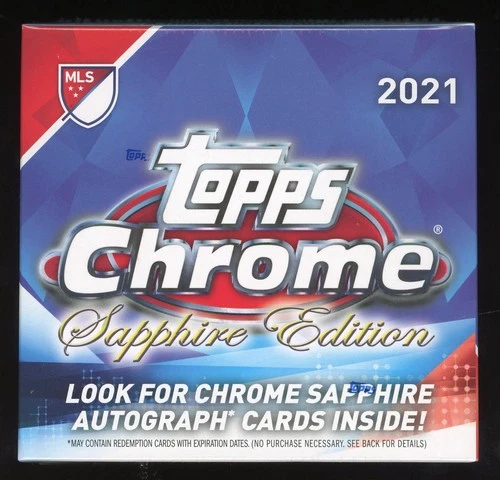 2021 Topps Chrome Sapphire Edition MLS Soccer Hobby Box Factory Sealed BRAND NEW