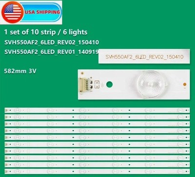 LED Strip For Sharp LC-55N6000U Hisense 55H7B 55H7B2 55H7C 55K3201GUWUS 55H78G