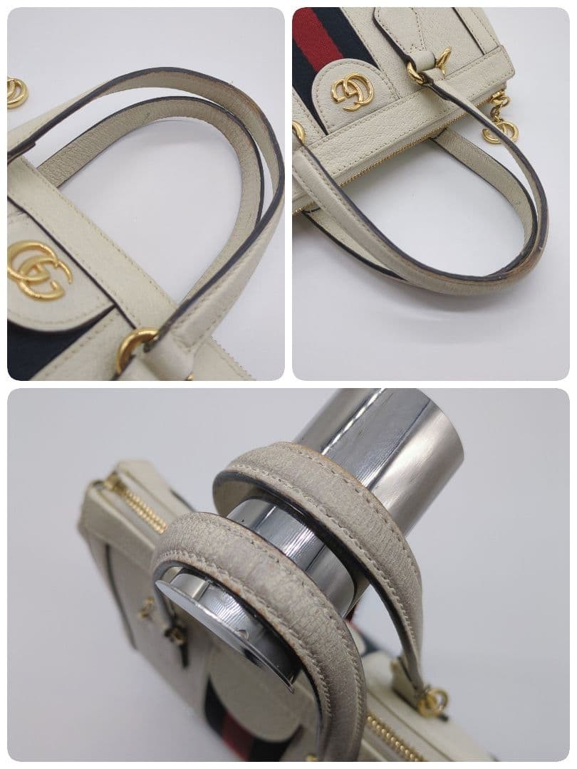 GUCCI Old Gucci Ophidia Sherry Leather Tote Bag 2Way Business Travel thumbnail 8