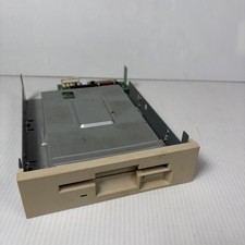 Vintage EPSON SMD-400 3.5" Floppy Disk Drive FDD Beige Bezel w/ Controller Card