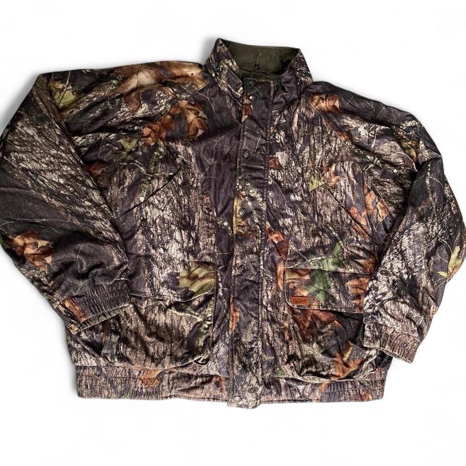 Vintage Woolrich Reversible Camouflage Bomber Jacket High End Quality. Men’s 2XL