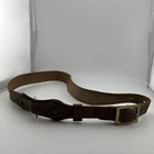 WW2 Era US Military Brown Leather Sam Brown Belt Cross Strap