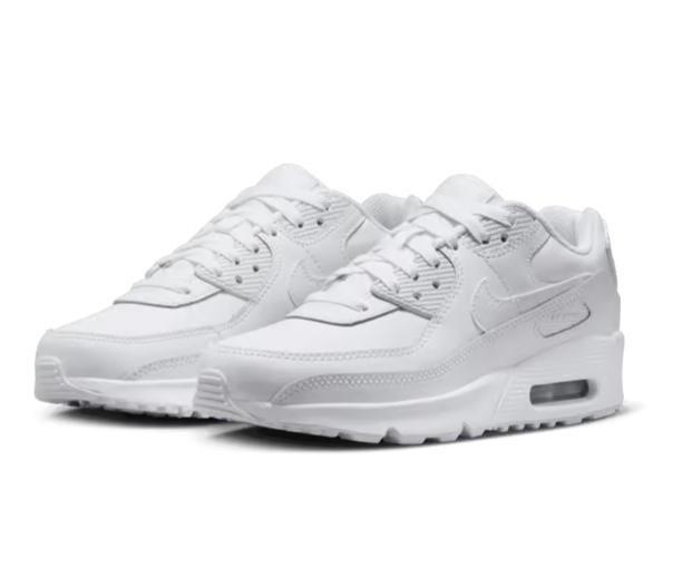 Nike Air Max 90 White Metallic Silver HF6358-102 GS & Women's Size