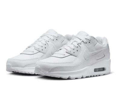 Nike Air Max 90 White Metallic Silver HF6358-102 GS & Women's Size
