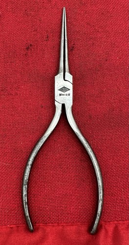 Vintage EREM 14 SWISS 6” Precision Long Needle Nose Pliers Jewelry Electrical - Picture 4 of 6