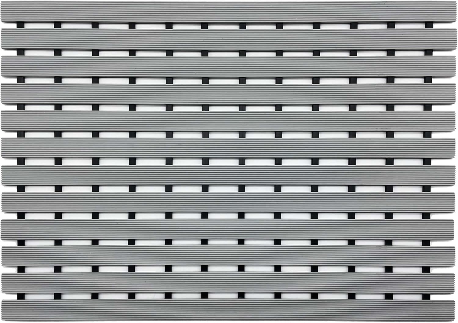 Nicoman Shower Drying Mat Non-Slip Bath Drainage Matt Slatted Duckboard Design|