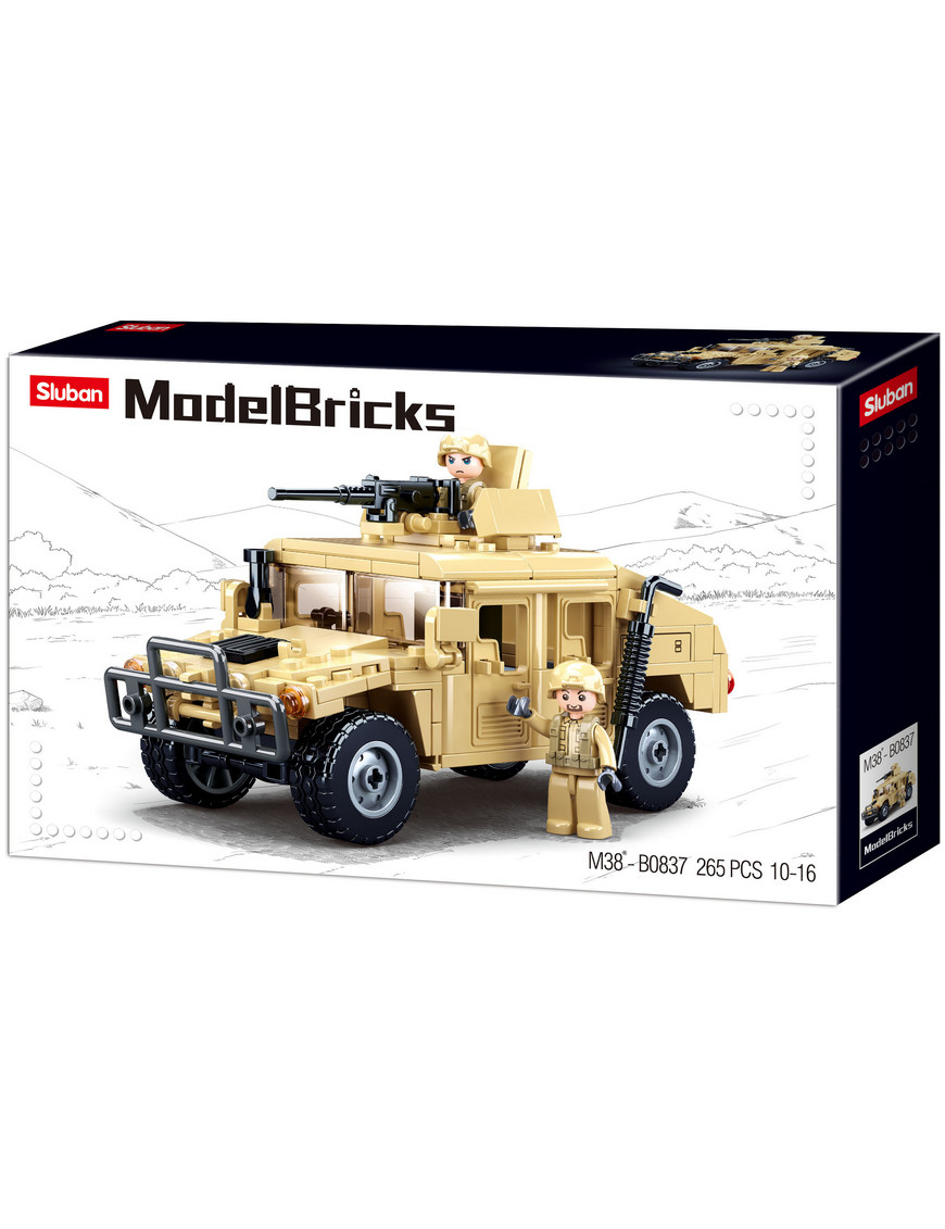 Jeu de construction de véhicule tout-terrain Sluban M38-B0837 en briques pour enfant