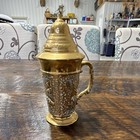 Gold and white lidded stein with ornate design, made in Germany — photo 2