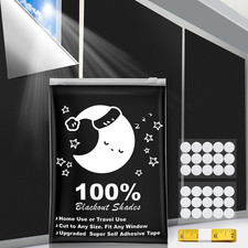 Portable Blackout Curtains, 40" X 57" Blackout Shades, 100 Portable Blackout