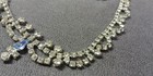 2 1950s Art Deco Style Rhinestone Necklace Clip On Earrings Vintage Jewelry Lot — photo 9