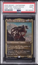2020 MTG COMMANDER LEGENDS FOIL-ETCHED #596 GNOSTRO, VOICE OF THE CRAGS PSA 9