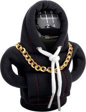 Schaltknauf Hoodie,Auto Schaltknauf Abdeckung,Schalthebel Hoodie mit Halskette,K