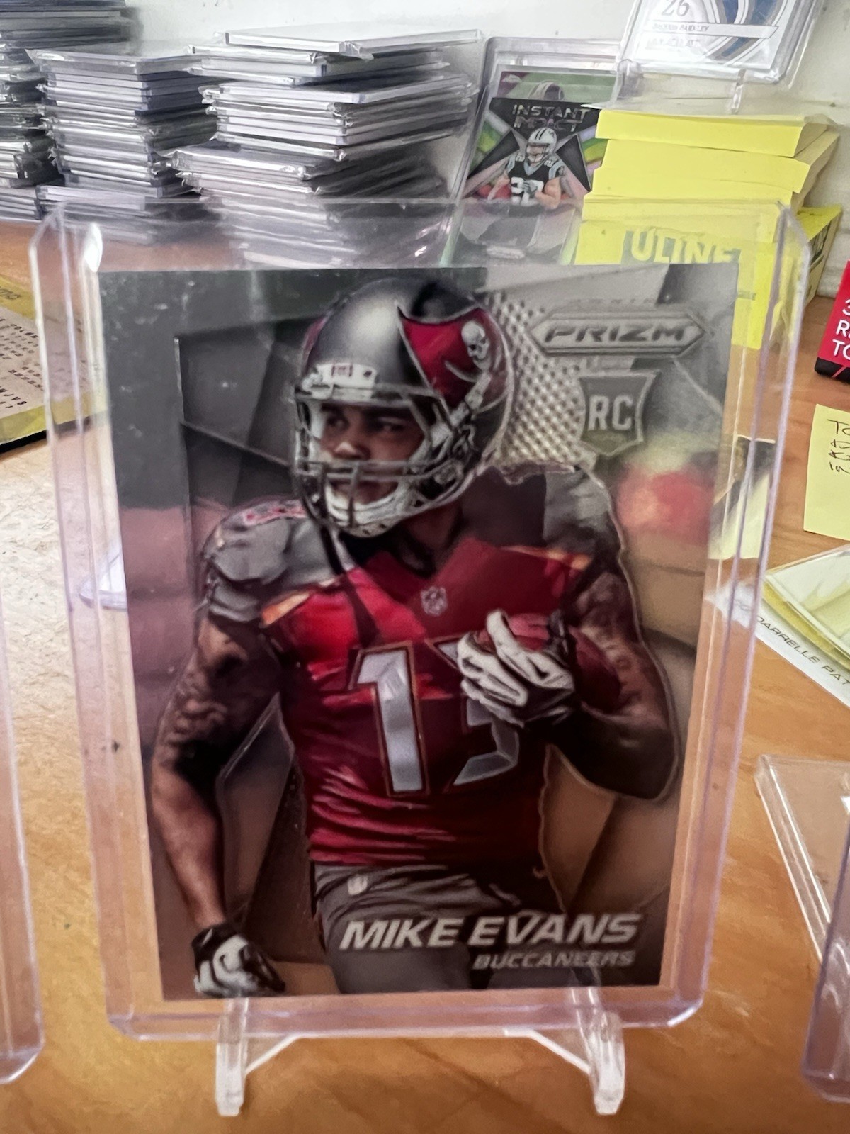 2014 Panini Prizm Rookie Mike Evans #216 running looking left