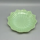 FIRE KING JADEITE Lotus Flower Plate 8" Excellent Condition