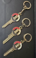 Vintage Plymouth Lot Of 3 Rocket Key Blank OEM Origina Key / 1956-67 Keychain 